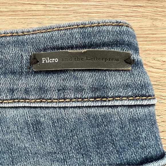 Pilcro and the Letterpress Anthro High Rise Denim Legging Jeans Stretch Size 26 - Picture 8 of 8